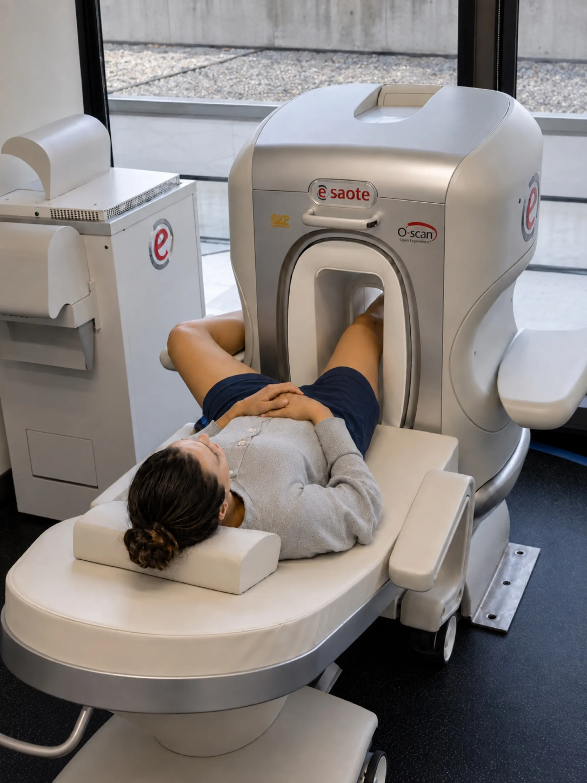 A patient having a comfortable open MRI at InForm Imaging
